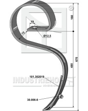 1.J242 Ząb sprężynowy duży 1.J242.97