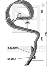 1.R241032 Ząb sprężynowy 1.R241032.97