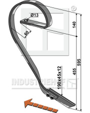 10.0741.1 Ząb sprężysty prawy 10.0741.1.97