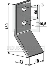 10.1045-8 Skrobak wygięty 10.1045-8.97