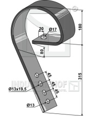 10.1049 Ząb belki polowej 10.1049.97