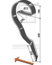 10.1195 Ząb sprężysty lewy 10.1195.97
