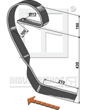 10.1196 Ząb sprężysty prawy 10.1196.97