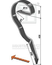 10.1197 Ząb sprężysty lewy 10.1197.97