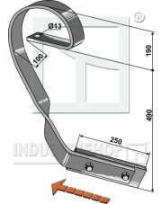10.1364 Ząb sprężysty prawy 10.1364.97