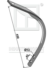 101.10405 Element dolny zęba, 50 x 13 101.10405.97