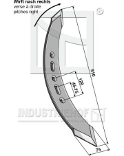101.10452 Redlica skręcona - lewa 101.10452.97