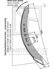 101.10452.1 Redlica skręcona - lewa 101.10452.1.97