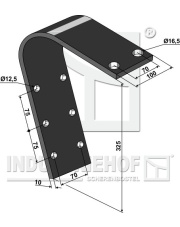 101.1580 Sprężyna zęba 100x10 101.1580.97