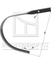 101.25670 Słupica 25x8 101.25670.97