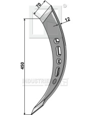 101.260320 Dziób lewy do SK, skręcony 101.260320.97