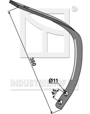 101.301535 Element dolny zęba, 50 x 13 101.301535.97