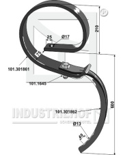101.301851 Ząb sprężynowy duży, bez redlicy 101.301851.97