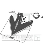 101.302853 Gęsiostopka 180mm 101.302853.97