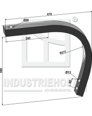 101.304361 Słupica w kształcie C- 565 101.304361.97