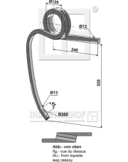101.304561 Słupica skręcona prawa 101.304561.97