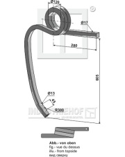 101.304601 Słupica skręcona prawa 101.304601.97