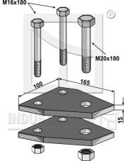 101.305541 Mocowanie 165x15x100 101.305541.97