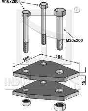 101.305551 Mocowanie 165x15x100 101.305551.97