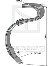 101.306012 Ząb z redlicą - 2 1/2- warstwowy 101.306012.97