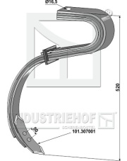 101.306022 Ząb z redlicą - 3 1/2 - warstwowy 101.306022.97