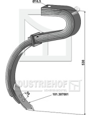 101.306032 Ząb z redlicą - 4 1/2 - warstwowy 101.306032.97
