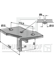 101.307542 Mocowanie do zębów kultywatora 4 1/2-warstwowych 101.307542.97