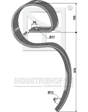 101.310901 Ząb sprężynowy duży ''Elephant'' bez redlicy 101.310901.97