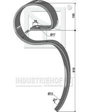 101.310921 Ząb sprężynowy duży  ''Mammuth'' bez redlicy 101.310921.97