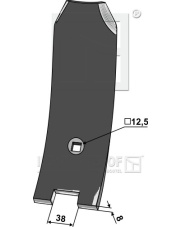 101.3374401 Osłona grządzieli środkowa 80mm 101.3374401.97