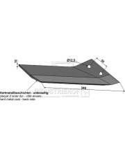 101.374532 Lemiesz skrzydełkowy napawany stopem twardym  - prawy 101.374532.97