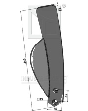 101.4005379 Odkładnica boczna - prawa 101.4005379.97