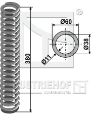 101.400578 Sprężyna wymacniająca O60 101.400578.97