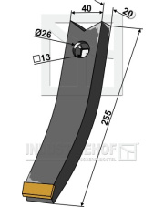 101.4007998 Dziób redlicy - Węglik 101.4007998.97