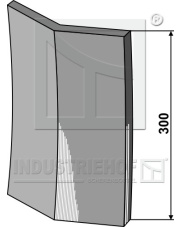 101.5005L Ostrze do przyspawania, lewe 101.5005L.97