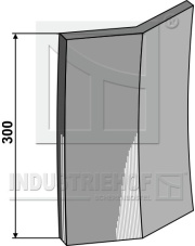 101.5005R Ostrze do przyspawania, prawe 101.5005R.97