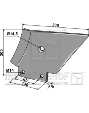 101.5013L Ząb głębosza lewy 101.5013L.97