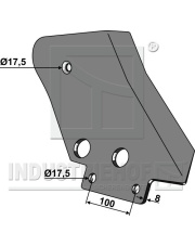 101.5024 Ochraniacz grządzieli pogłębiacza - prawy 101.5024.97
