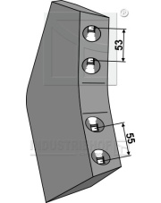 101.5093 Nóż lemiesza krótki - lewy 101.5093.97