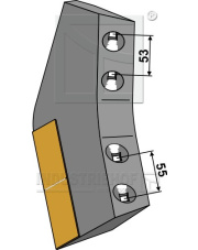 101.5095 Nóż redlicy długi - z węglikiem - lewy 101.5095.97