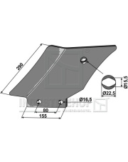 101.5103 Ochraniacz grządzieli pogłębiacza - lewy 101.5103.97
