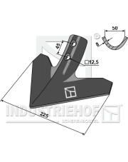 101.8052 Gęsiostopka 225mm 101.8052.97