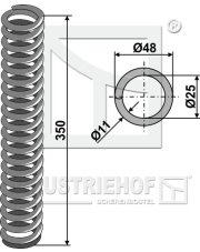 101.831161 Sprężyna O48x350 101.831161.97