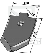 101.86010 Dziób redlicy 10mm INDUSTRIEHOF 101.86010.97