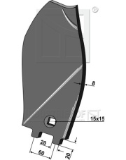 101.86033 Odkładnica boczna - prawa 101.86033.97