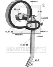 101.901.00 Ząb kpl. bez redlicy 101.901.00.97