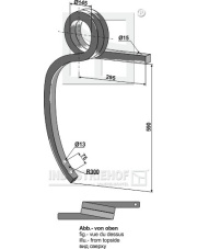 101.COMET-R Słupica kultywatora ciężkiego skręcona, prawa 101.COMET-R.97