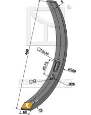 101.EXT-1004 Redlica wąska - Węglik INDUSTRIEHOF 101.EXT-1004.97