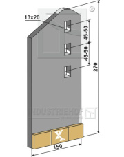101.EXT-1111-L Skrobak prosty lewa 101.EXT-1111-L.97