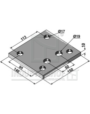101.F.90-3 Płytka mocująca 101.F.90-3.97